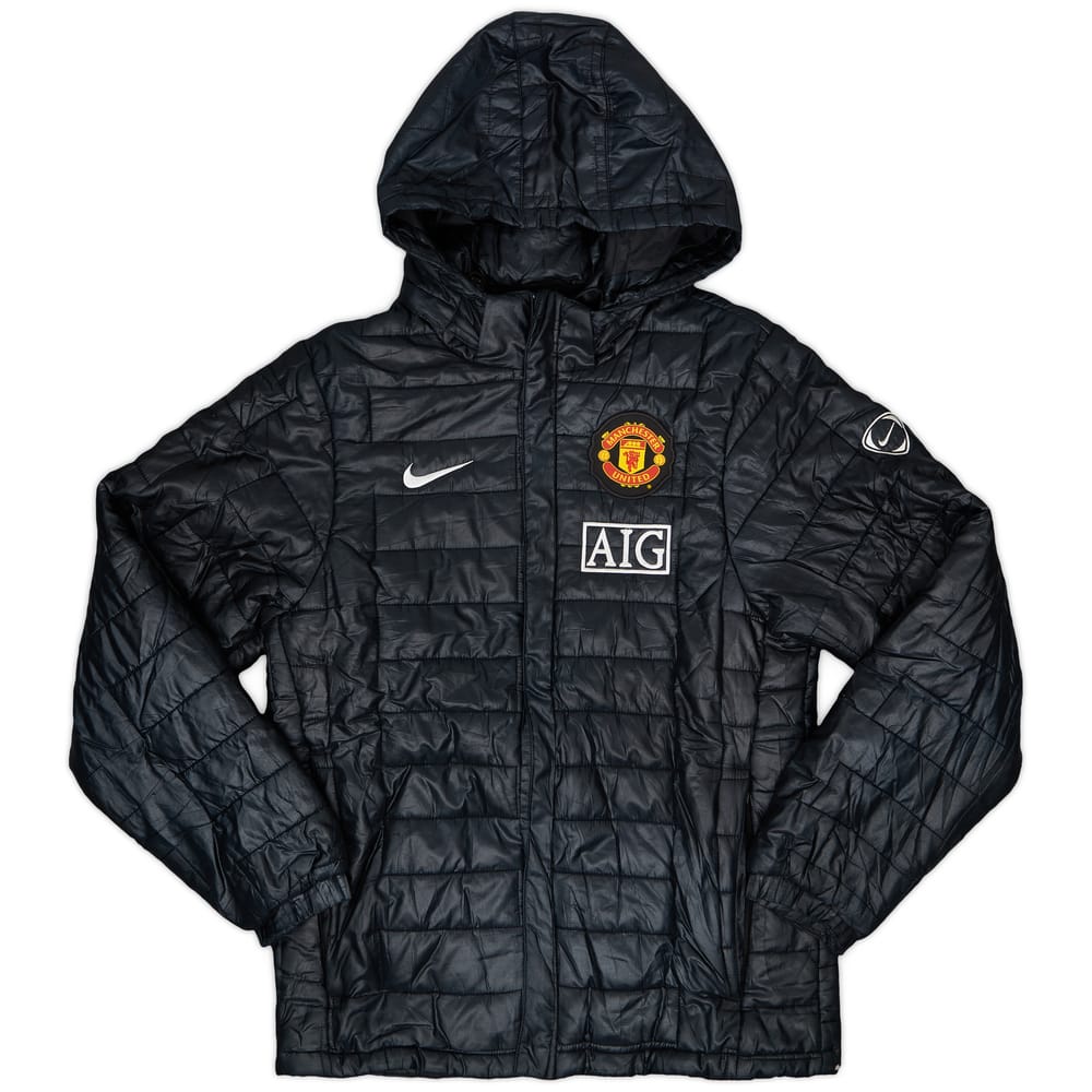 2009-10 Manchester United Nike Padded Bench Coat - 6/10 - (S)