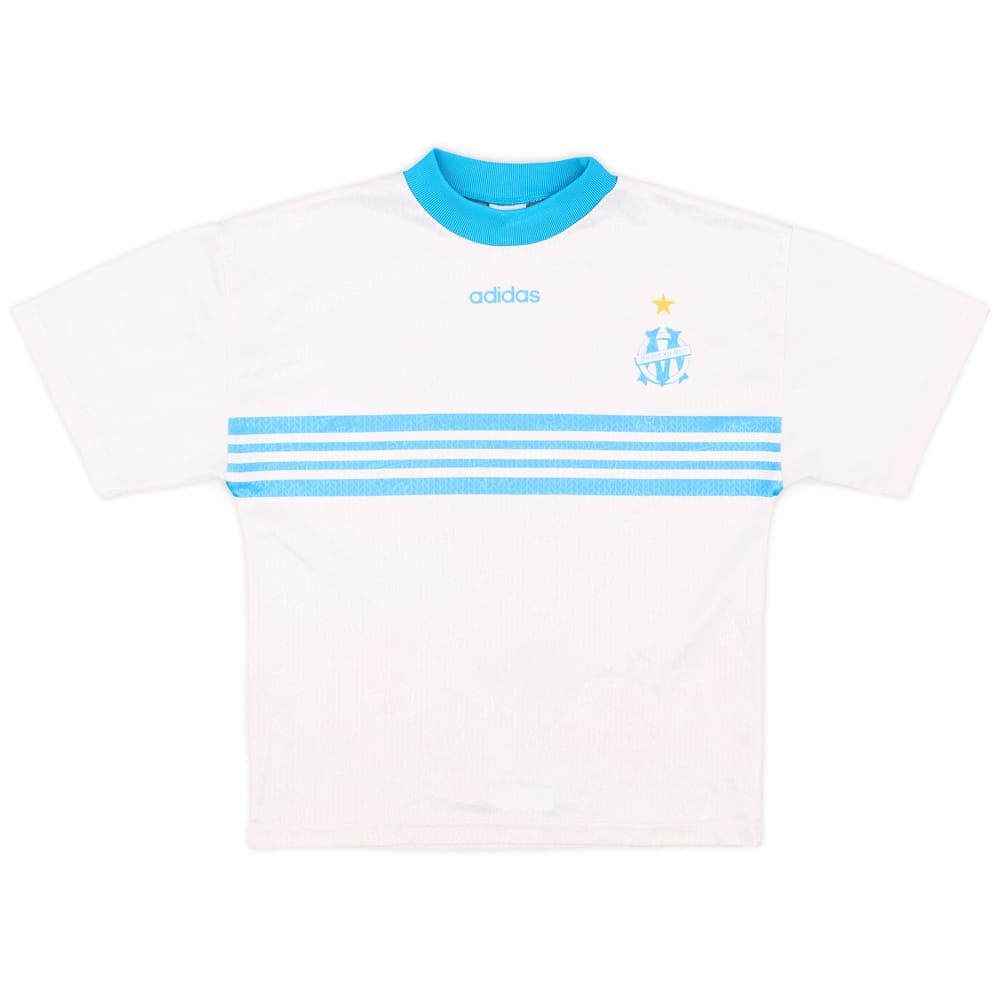1996-97 Olympique Marseille Basic Home Shirt - 8/10 - (M.Boys)