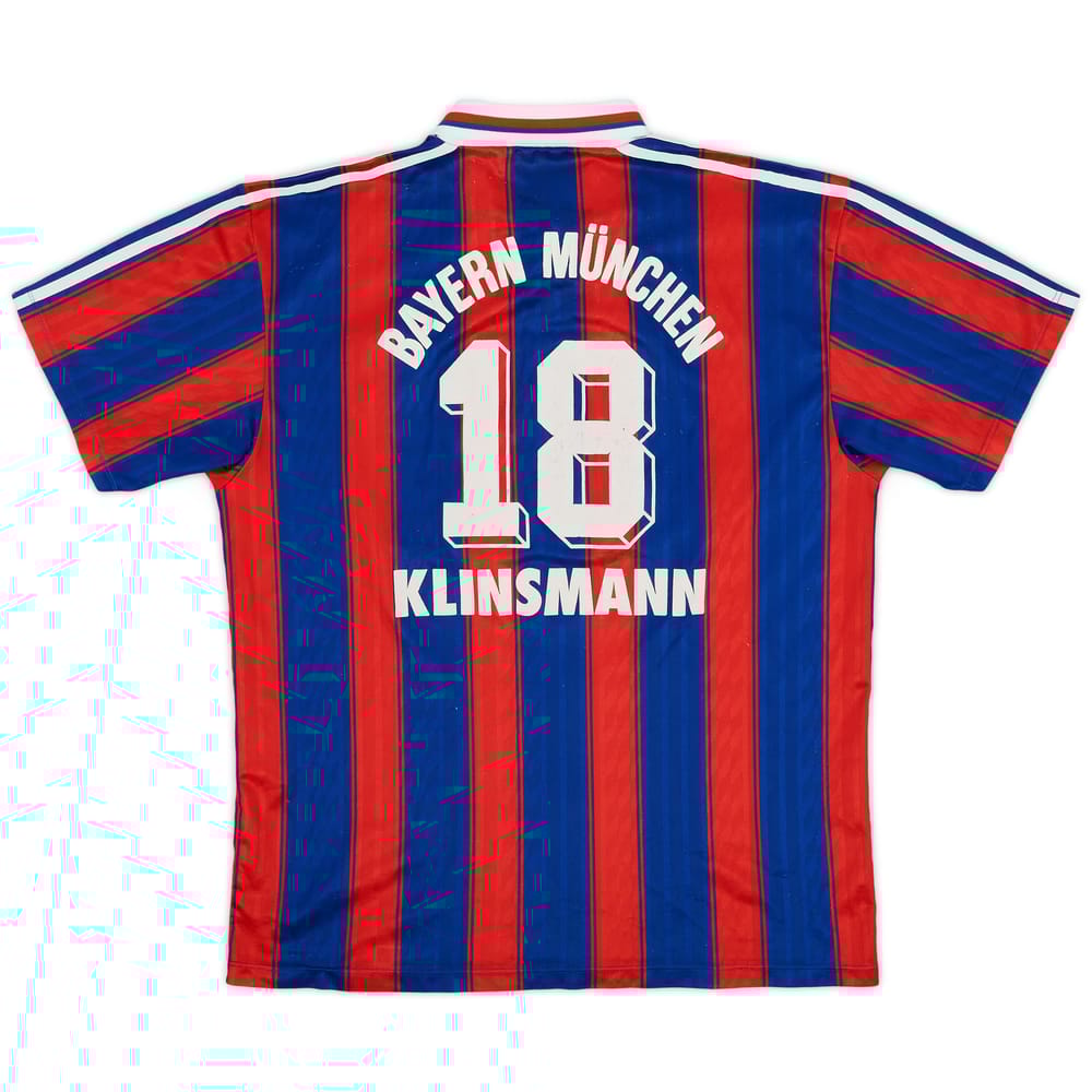 1995-97 Bayern Munich Home Shirt Klinsmann #18 - 6/10 - (L)