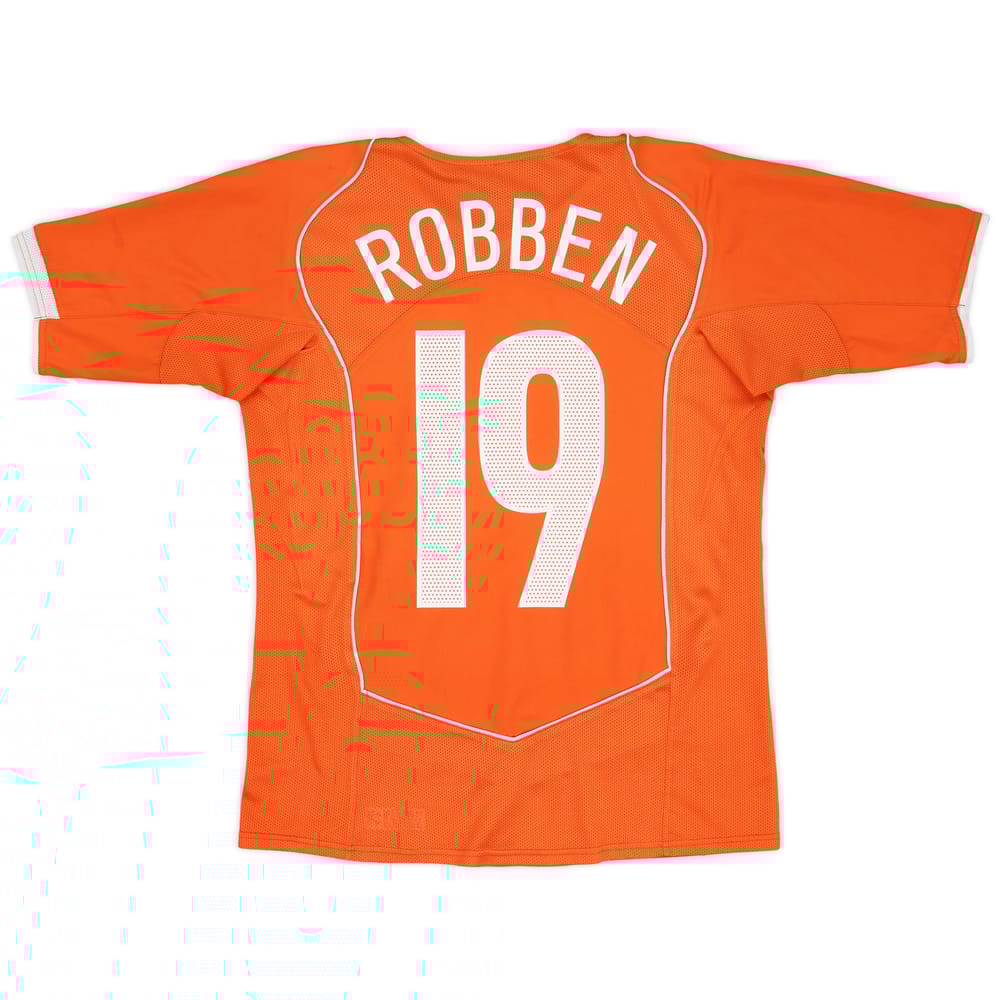2004-06 Netherlands Home Shirt Robben #19 - 8/10 - (XL.Boys)