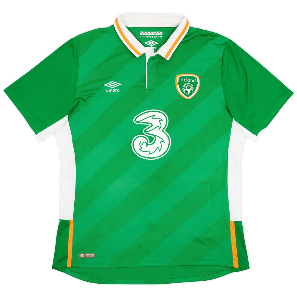 2016-17 Ireland Home Shirt - 8/10 - (XL)
