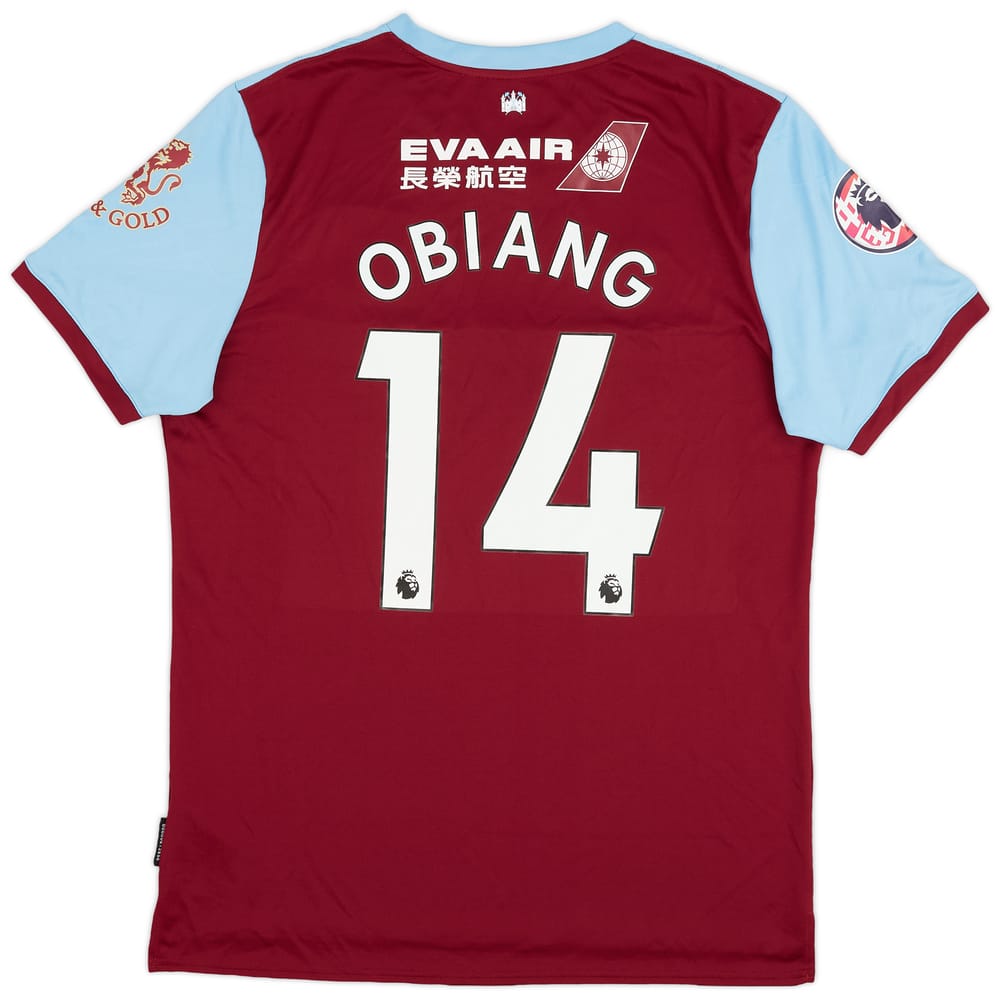 2019-20 West Ham Match Issue Home Shirt Obiang #14