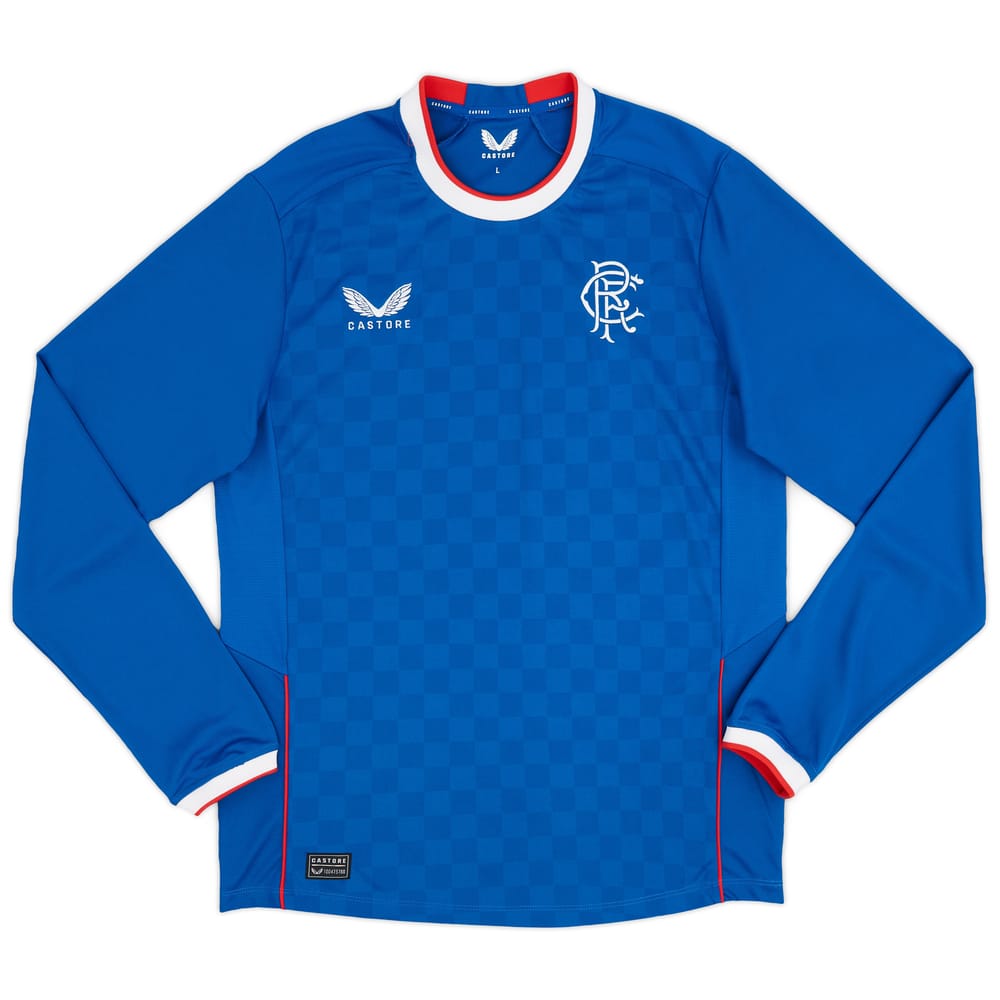2022-23 Rangers Home L/S Shirt - As New