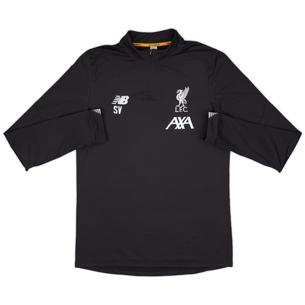 2019-20 Liverpool Staff Issue New Balance 1/4 Zip Training Top SV - 7/10 - (XL)