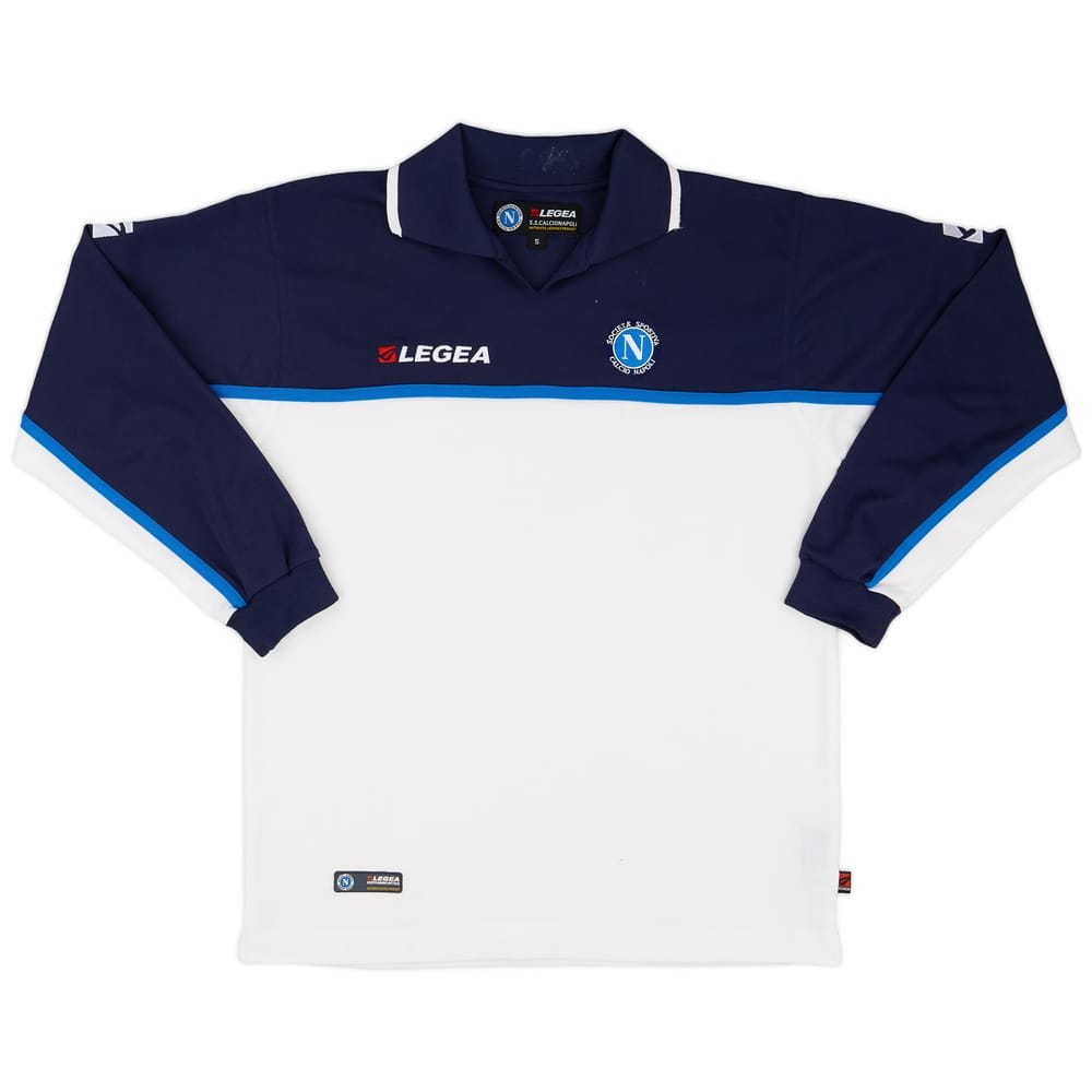 2003-04 Napoli Legea Polo L/S Shirt - 7/10 - (S)