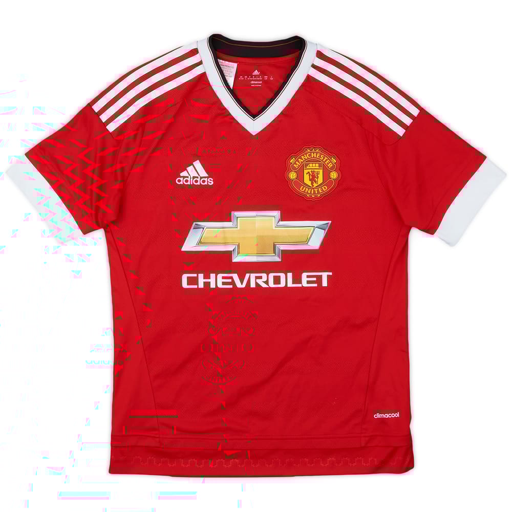 2015-16 Manchester United Home Shirt - 8/10 - (L.Boys)