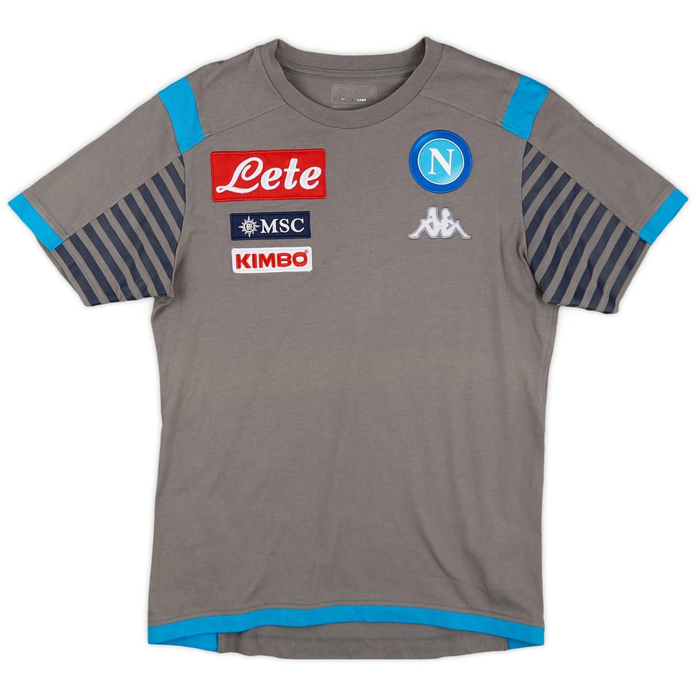 2017-18 Napoli Kappa Training Shirt - 8/10 - (M)