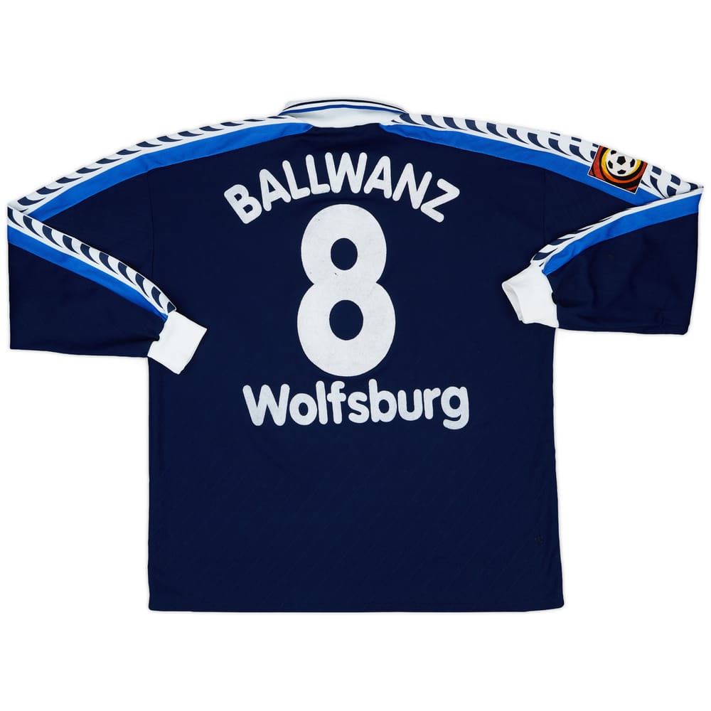 1997-98 Wolfsburg Match Issue L/S Shirt Ballwanz #8