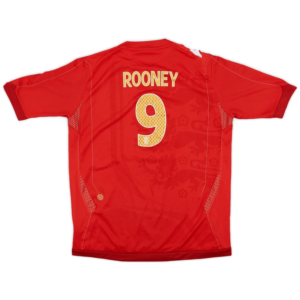 2006-08 England Away Shirt Rooney #9 - 7/10 - (XL.Boys)