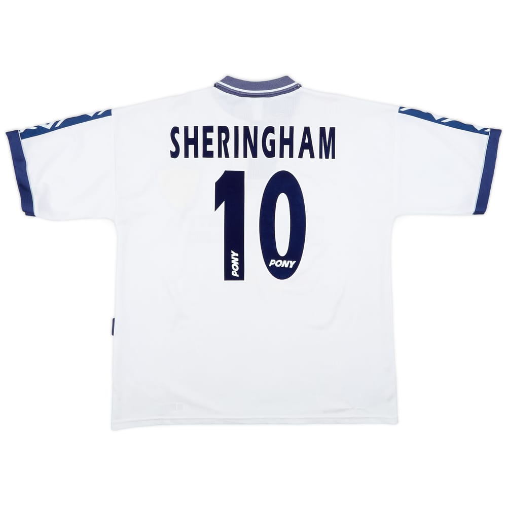 1995-97 Tottenham Home Shirt Sheringham #10 - 7/10 - (XL)