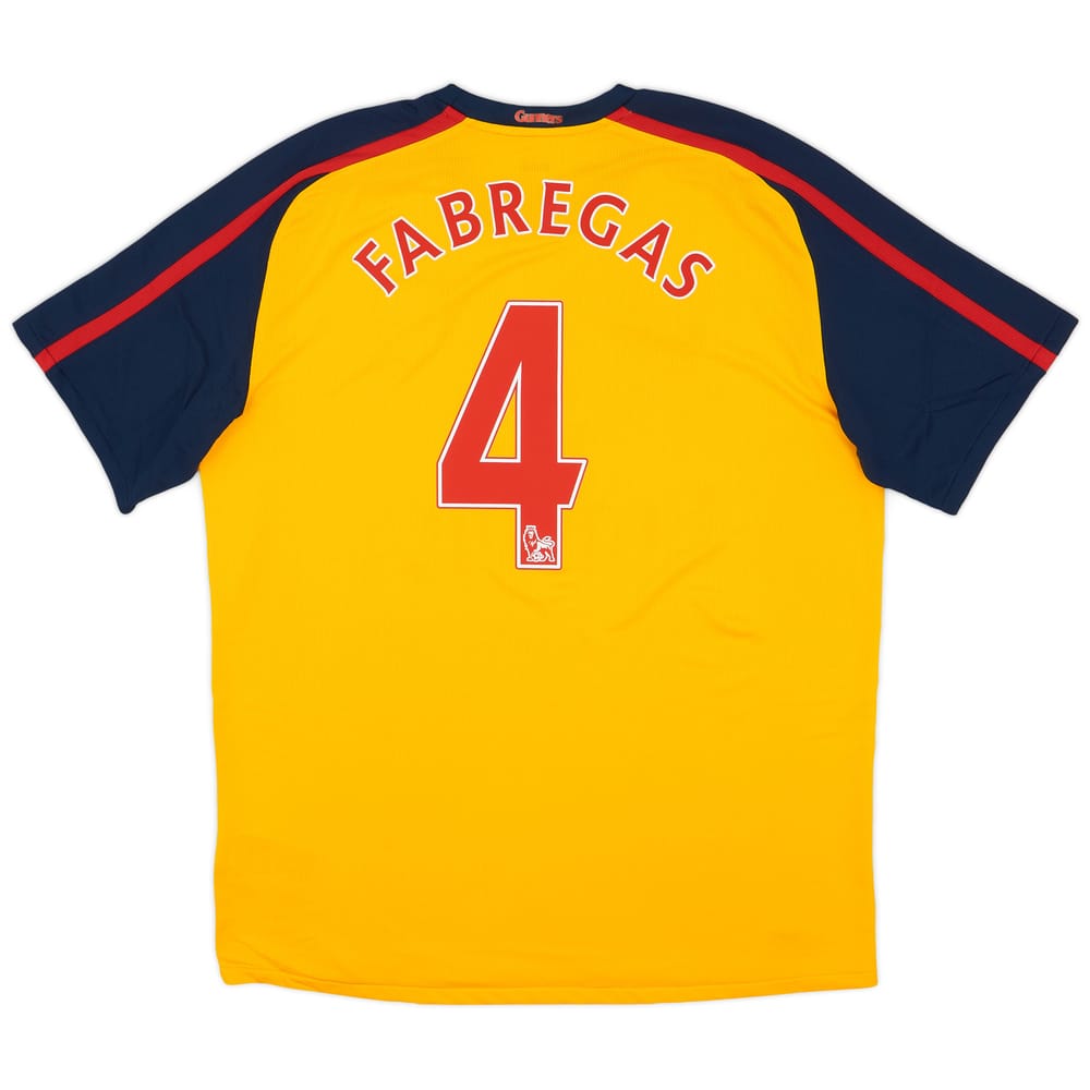 2008-09 Arsenal Away Shirt Fabregas #4 (L)