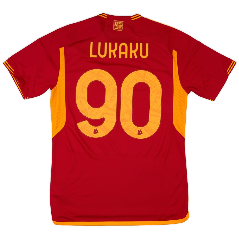 2023-24 Roma Home Shirt Lukaku #90 (M)