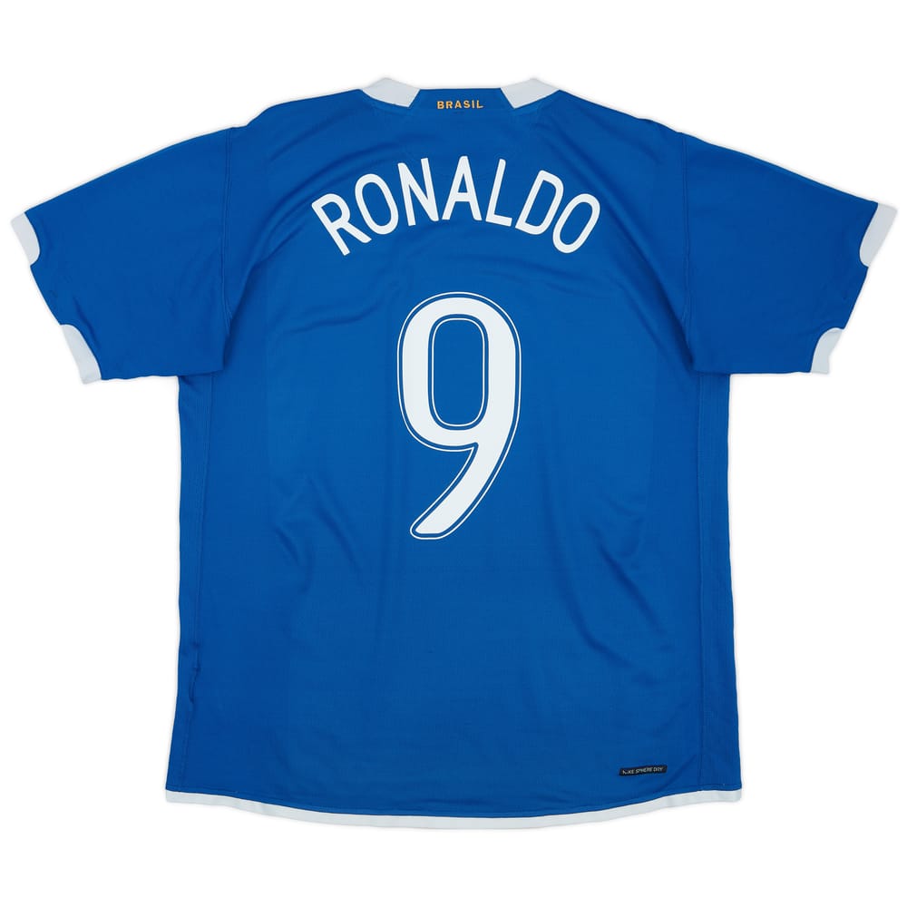 2006-07 Brazil Away Shirt Ronaldo #9 - 7/10 - (M)