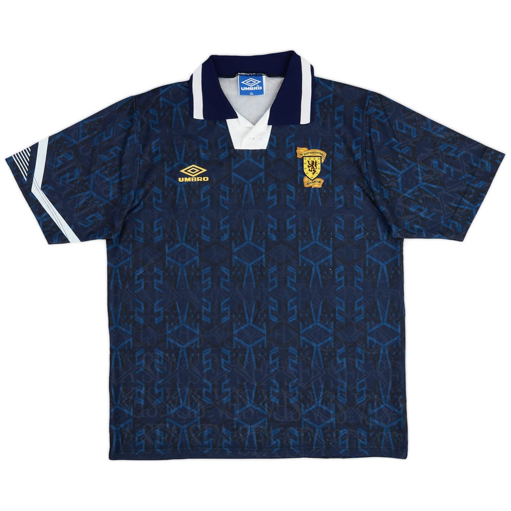 1991-94 Scotland Home Shirt - 8/10 - (XL)