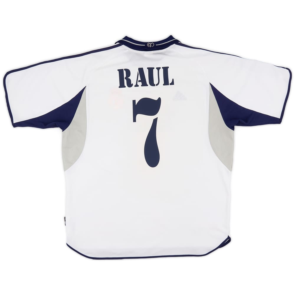 2000-01 Real Madrid Home Shirt Raul #7 - 7/10 - (XL)