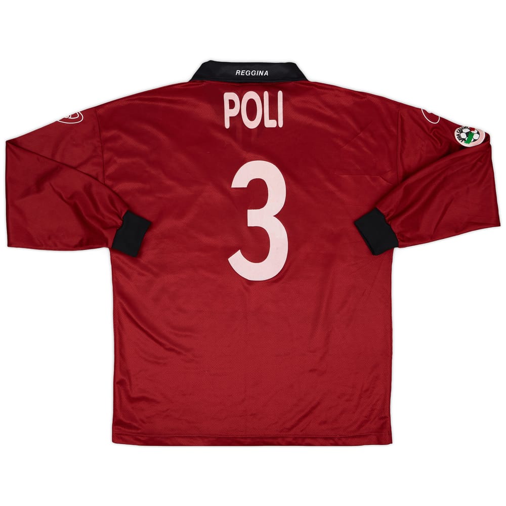 1999-00 Reggina Match Issue Home L/S Shirt Poli #3