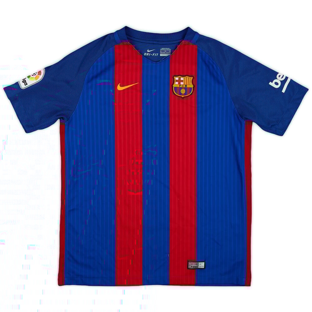 2016-17 Barcelona Home Shirt - 9/10 - (XL.Boys)