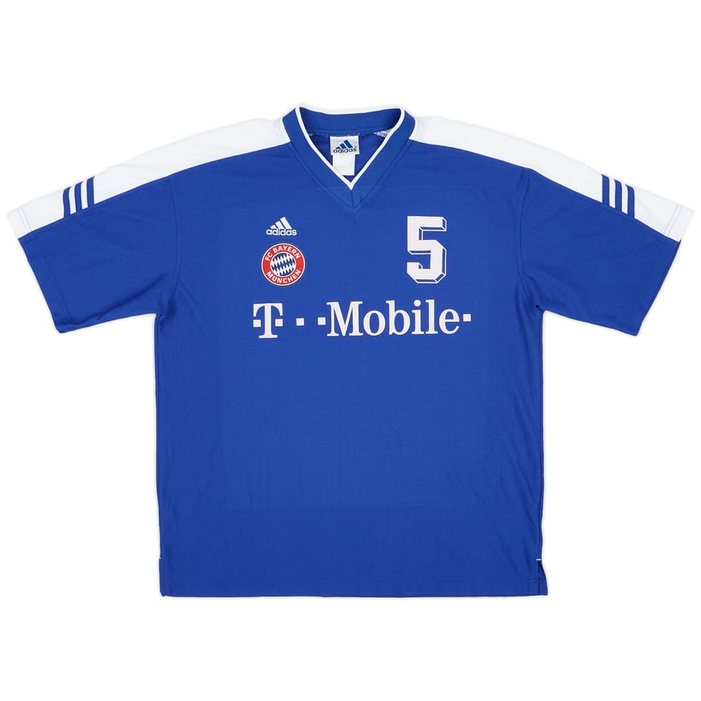 2002-03 Bayern Munich Player Issue adidas Training Shirt #5 - 8/10 - (M)