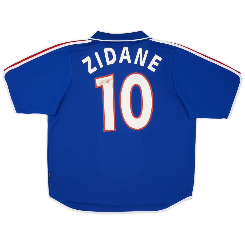 2000-02 France Home Shirt Zidane #10 - 4/10 - (XL)