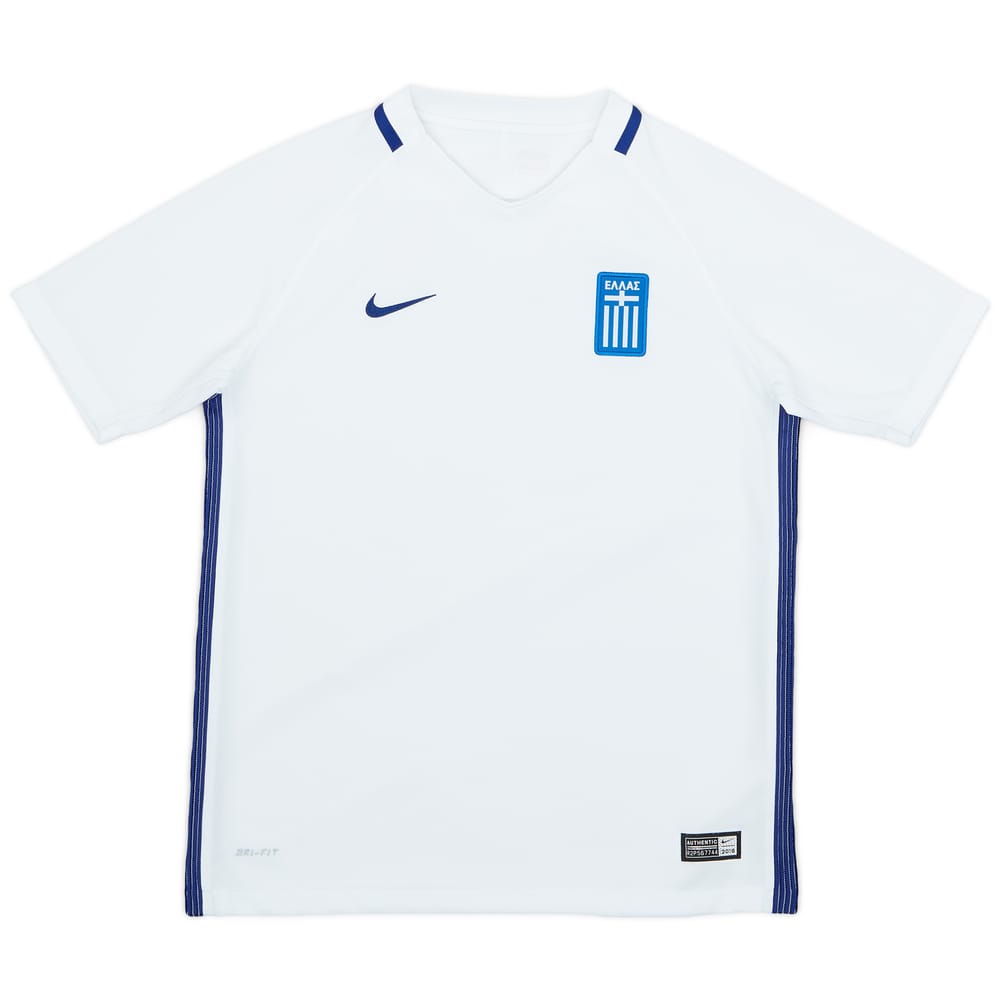 2016-18 Greece Home Shirt - 10/10 - (L.Boys)