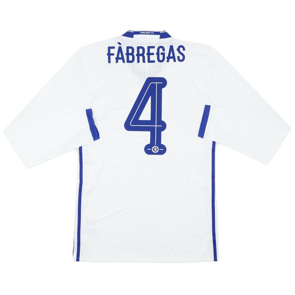 2016-17 Chelsea Player Issue Third L/S Shirt Fabregas #4 (M)