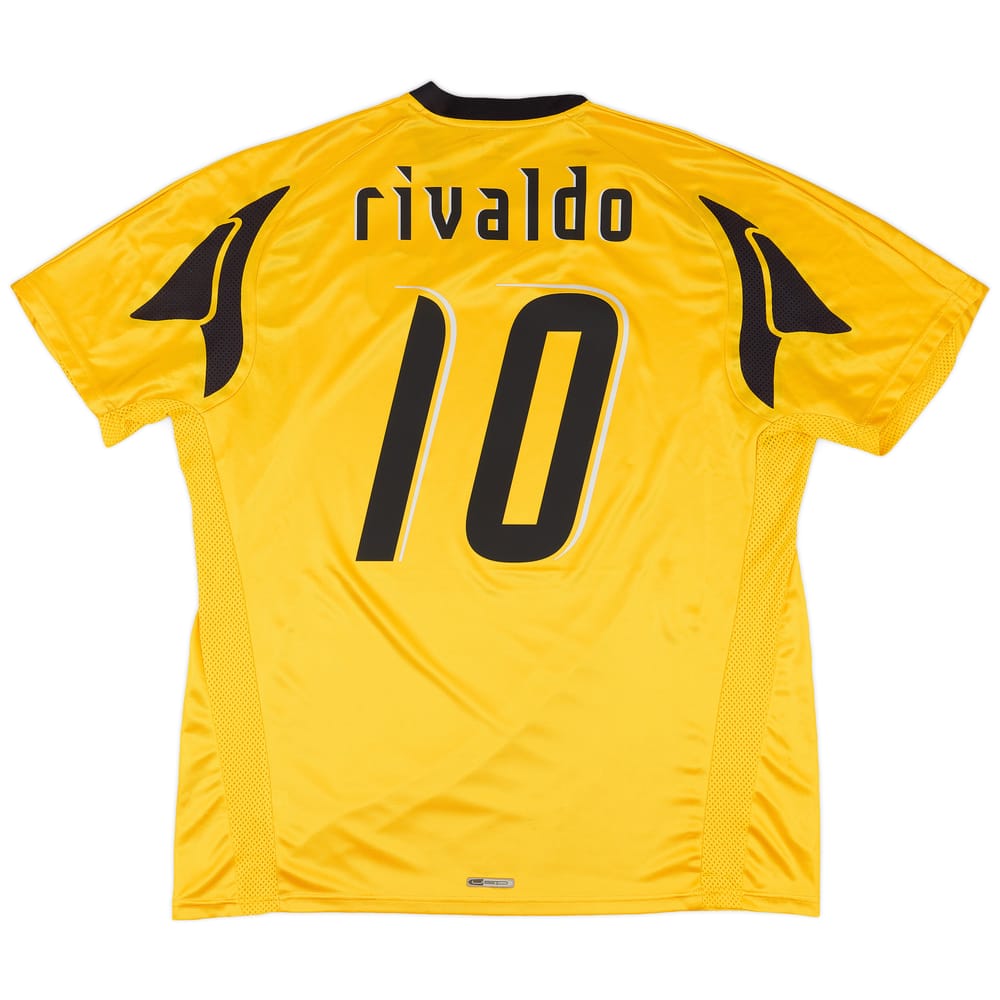 2007-08 AEK Athens Home Shirt Rivaldo #10 - 5/10 - (XXL)