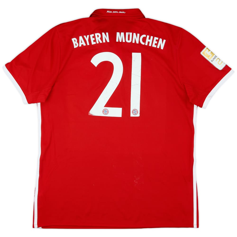 2016-17 Bayern Munich Home Shirt #21 - 6/10 - (L)