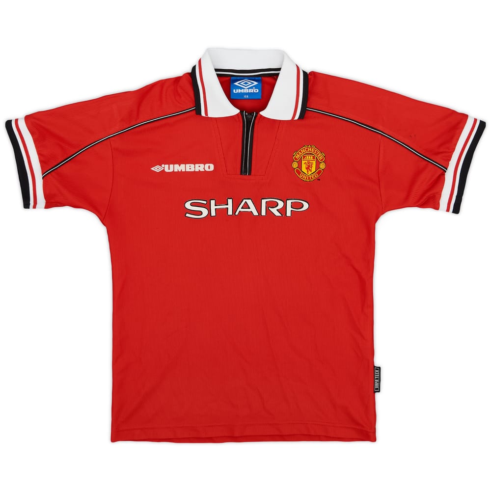 1998-00 Manchester United Home Shirt - 7/10 - (L.Boys)