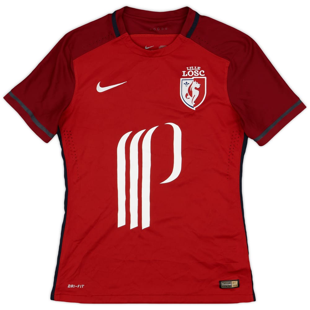 2015-16 Lille Authentic Home Shirt - 7/10 - (M)