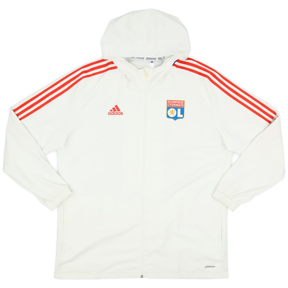 2021-22 Lyon adidas Hooded Track Jacket - 7/10 - (XL)