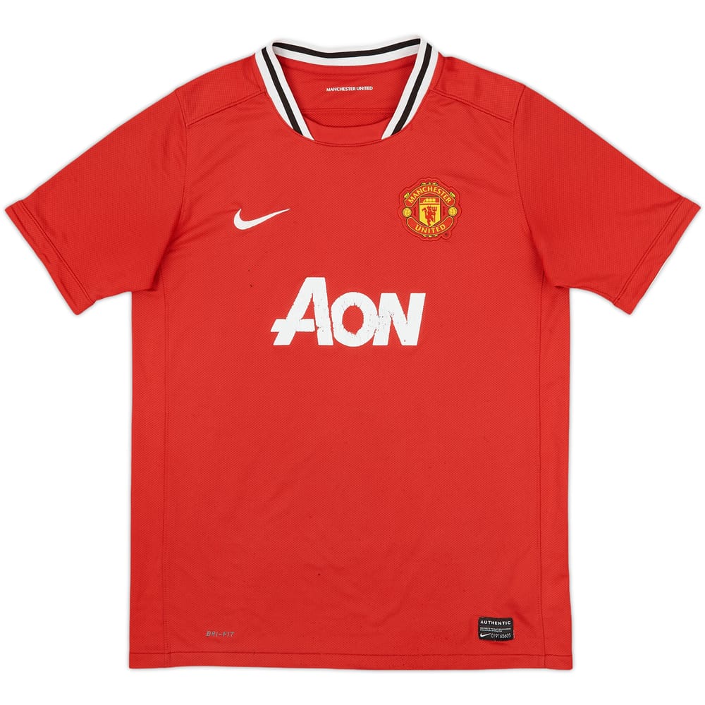 2011-12 Manchester United Home Shirt - 5/10 - (XL.Boys)