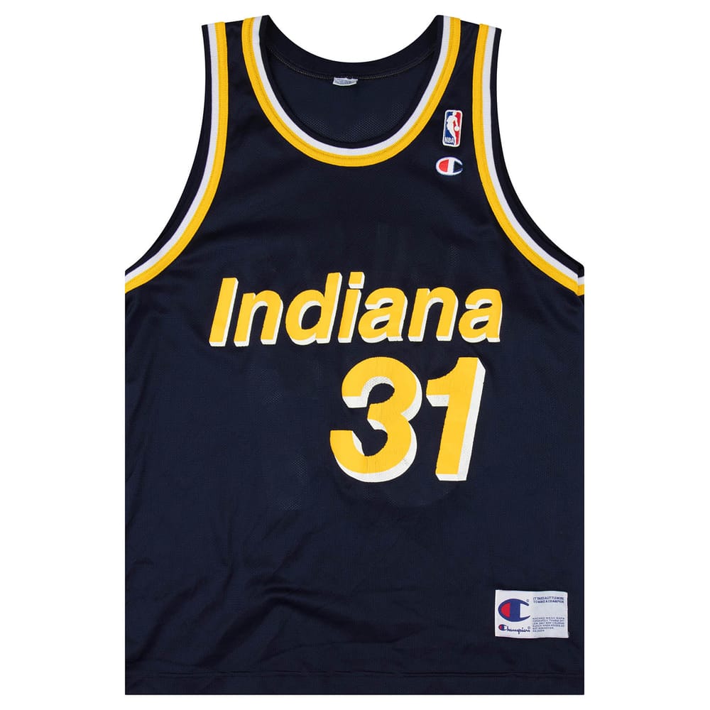 1995-97 Indiana Pacers Miller #31 Champion Jersey (Away) L