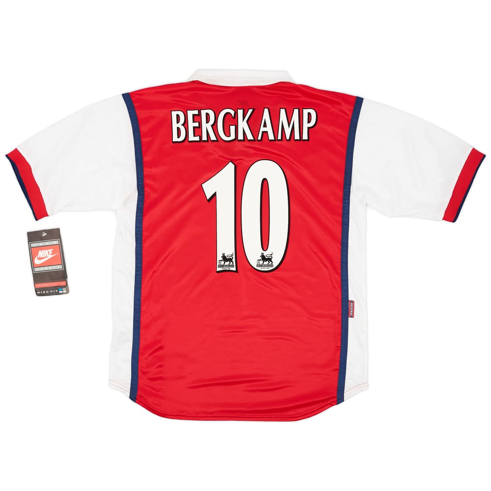 1998-99 Arsenal Home Shirt Bergkamp #10 (L)