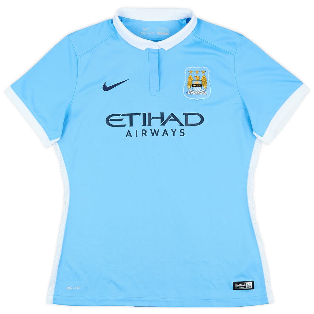 2015-16 Manchester City Home Shirt - 8/10 - (Women's L)