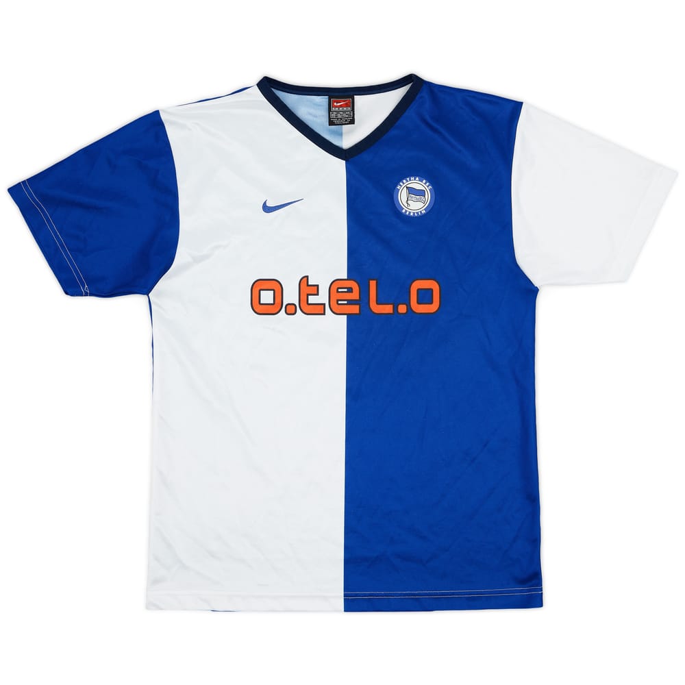 2001-02 Hertha Berlin Basic Home Shirt - 8/10 - (XL.Boys)
