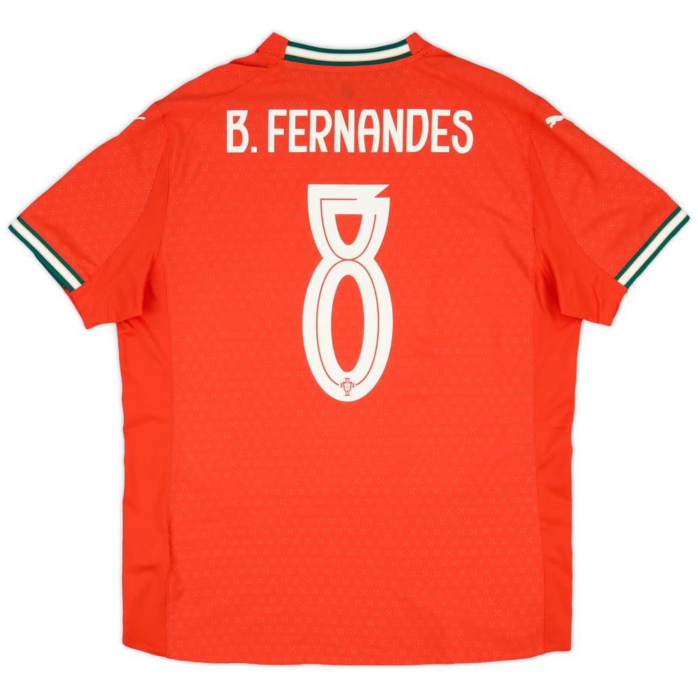 2025-26 Portugal Authentic Home Shirt B.Fernandes #8