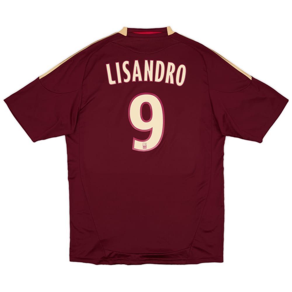 2010-11 Lyon Away Shirt Lisandro #9 - 8/10 - (L)