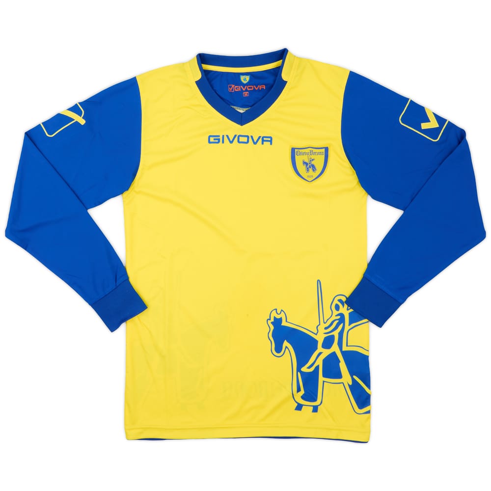 2011-12 Chievo Verona Home L/S Shirt - 7/10 - (M)