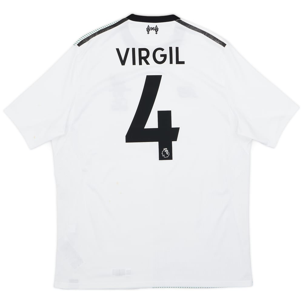 2017-18 Liverpool Away Shirt Virgil #4 - 5/10 - (M)