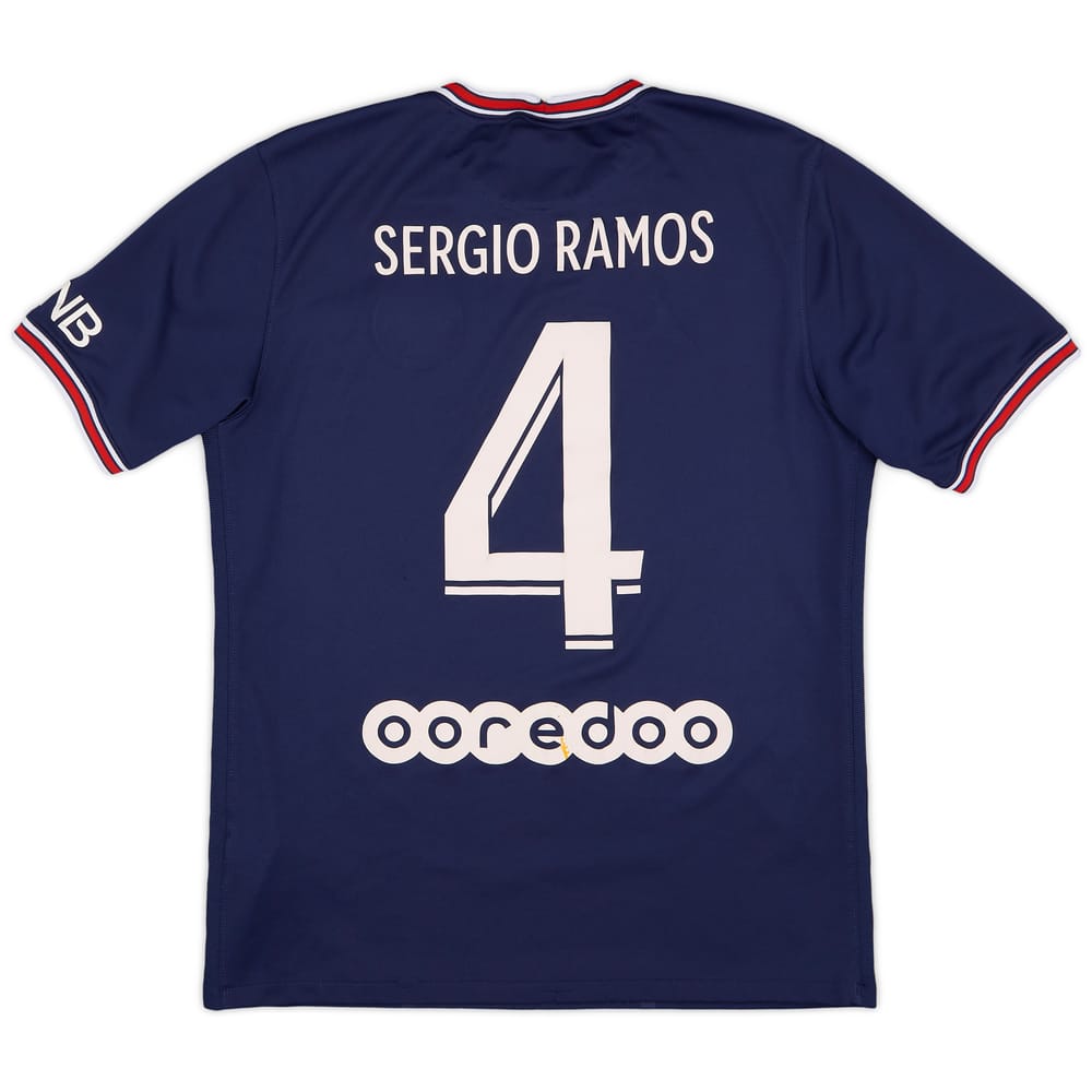 2021-22 Paris Saint-Germain Home Shirt Sergio Ramos #4 - 6/10 - (M)