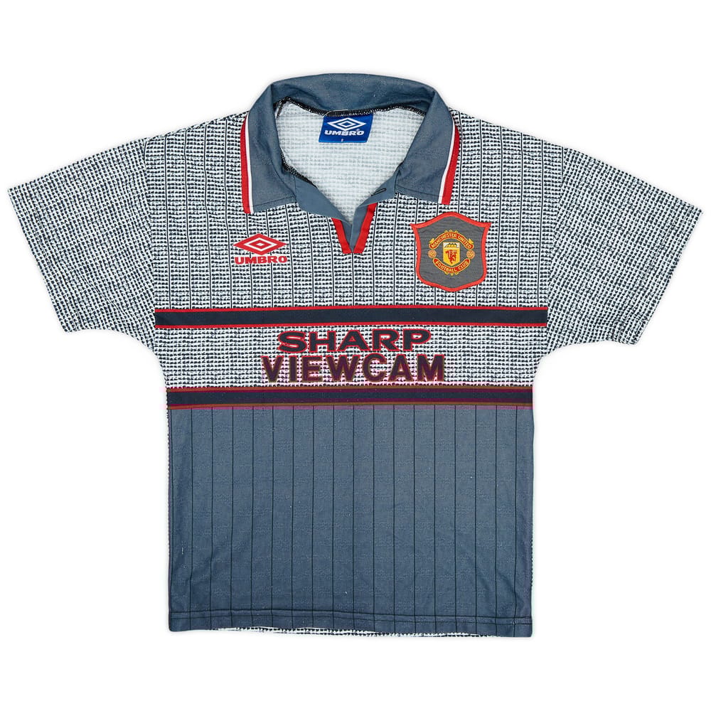 1995-96 Manchester United Away Shirt - 6/10 - (S.Boys)