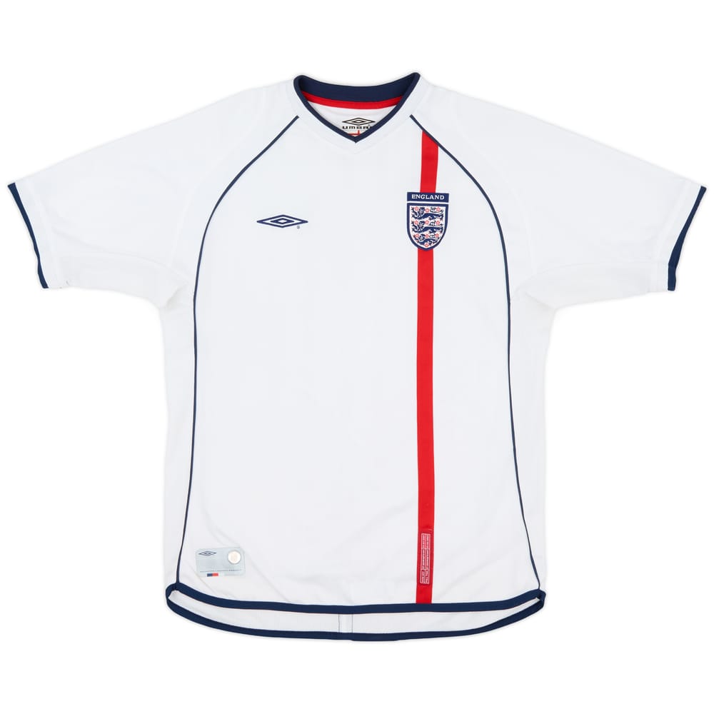2001-03 England Home Shirt - 8/10 - (L.Boys)