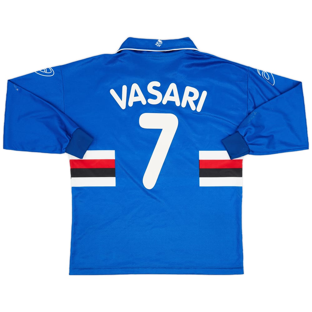 1999-00 Sampdoria Home L/S Shirt Vasari #7 - 6/10 - (M)