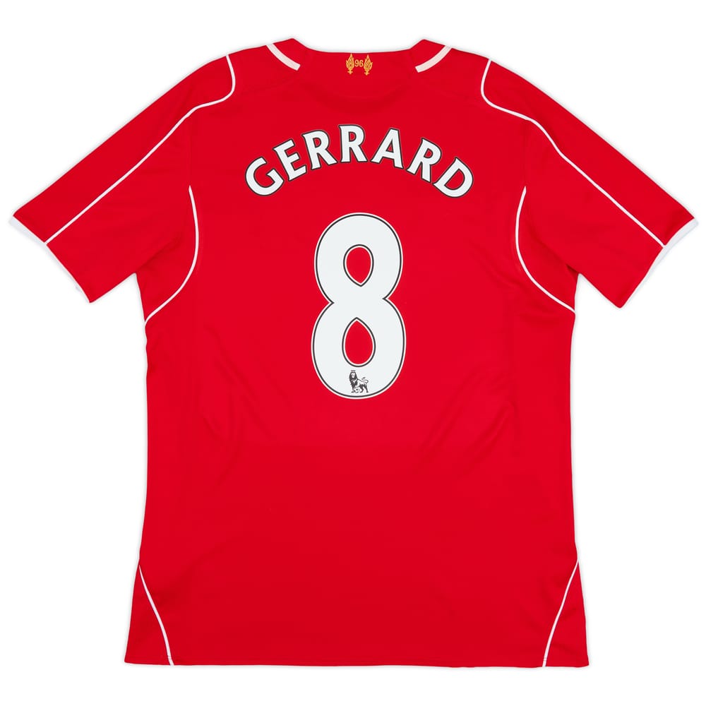 2014-15 Liverpool Home Shirt Gerrard #8 - 6/10 - (L)