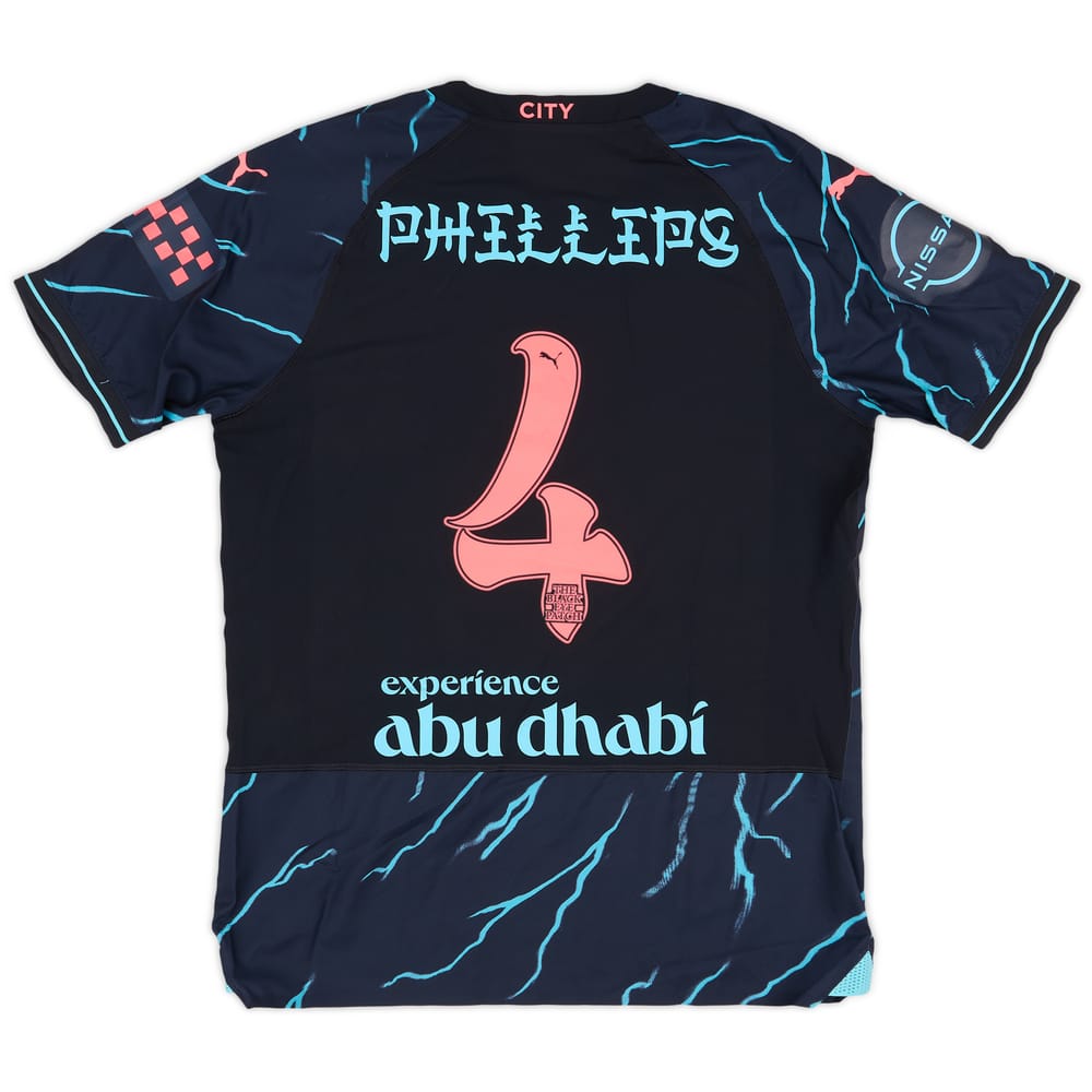 2023-24 Manchester City Match Issue Third Shirt Phillips #4