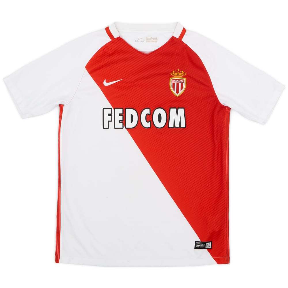 2016-17 Monaco Home Shirt - 8/10 - (XL.Boys)