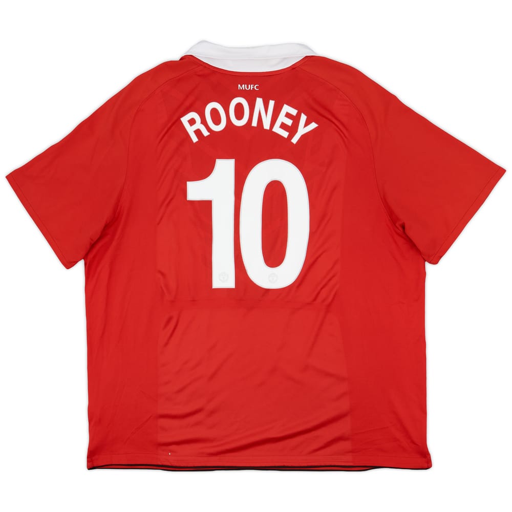 2010-11 Manchester United Home Shirt Rooney #10 - 7/10 - (3XL)