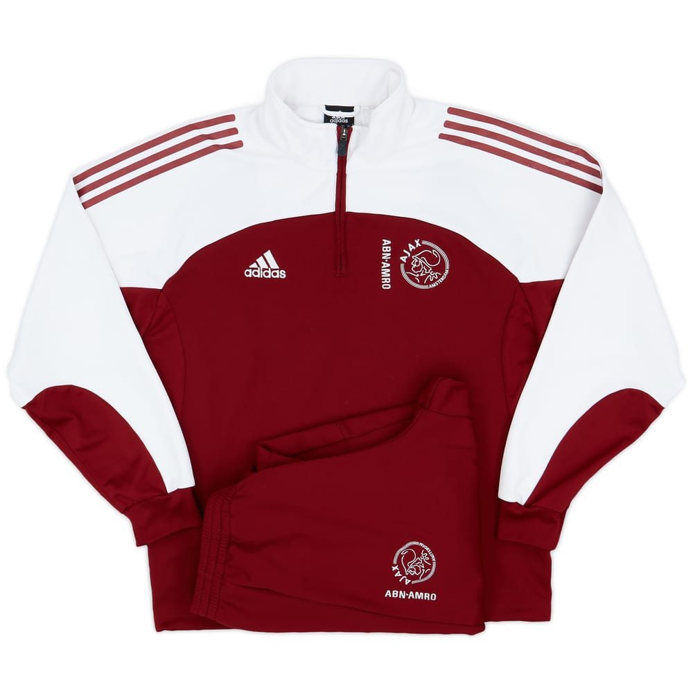 2002-03 Ajax Player Issue Training 1/4 Zip Tracksuit