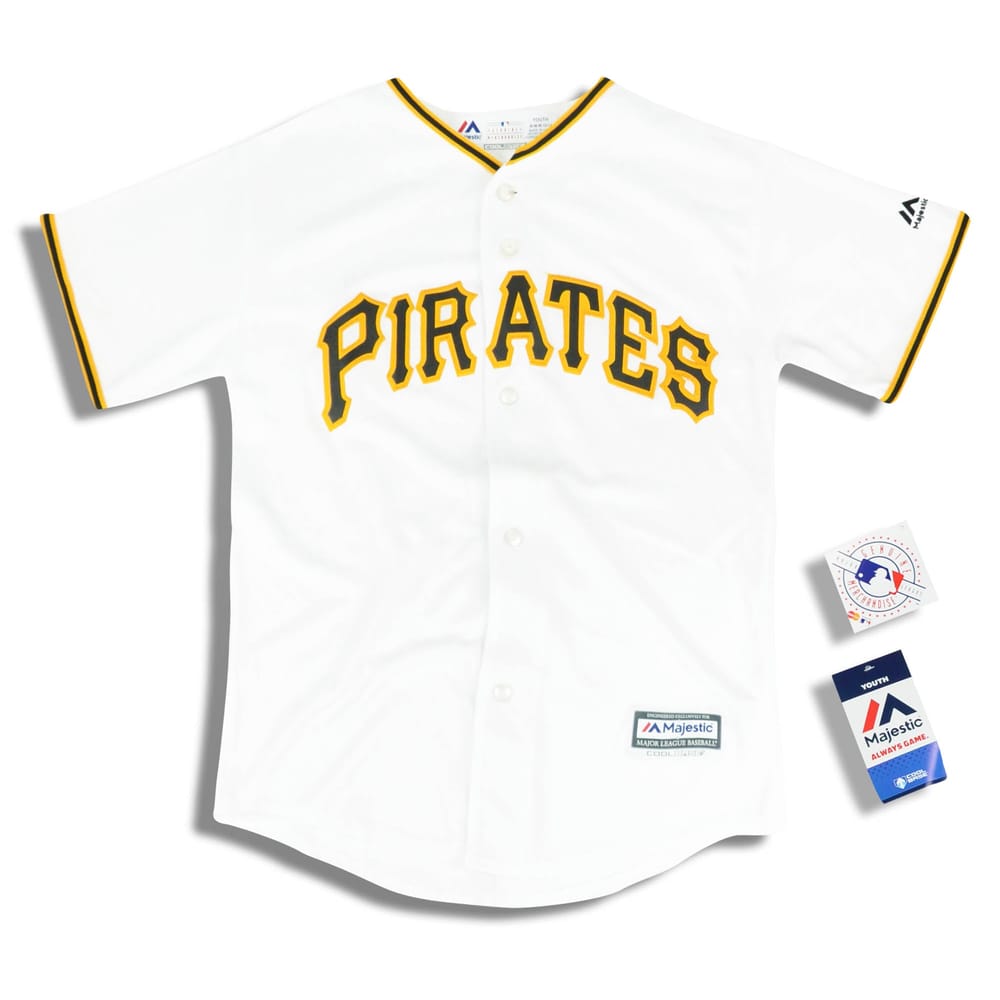 2018-19 Pittsburgh Pirates Majestic Cool Base Jersey (Home) Y - W/Tags
