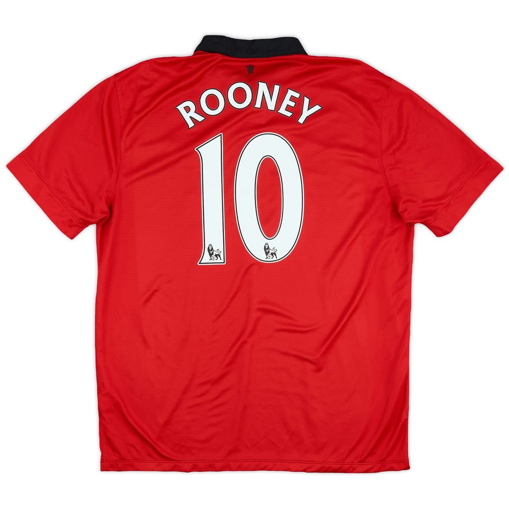 2013-14 Manchester United Home Shirt Rooney #10 - 5/10 - (XL)